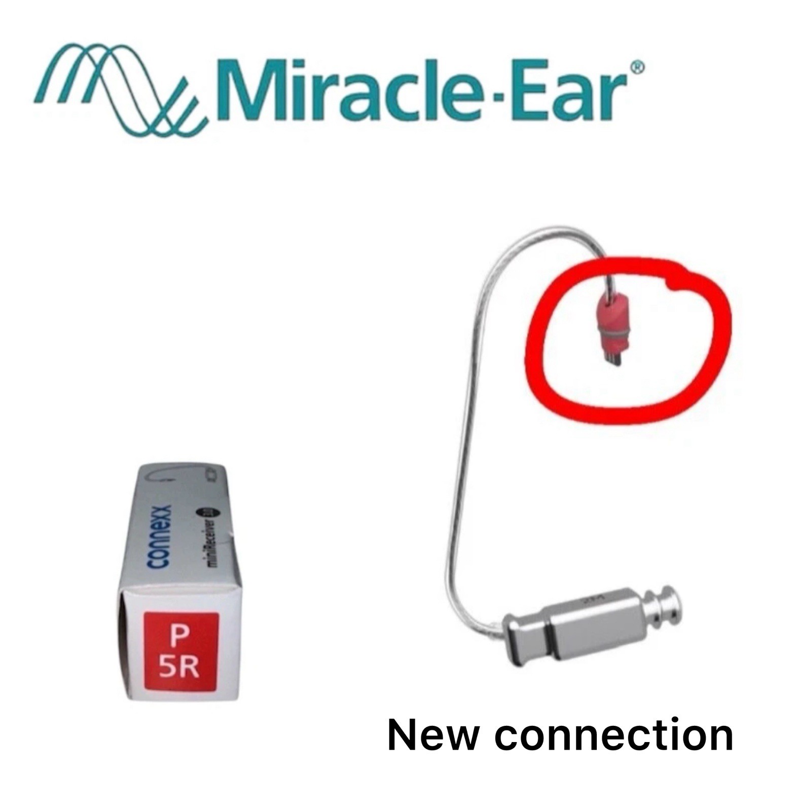 Miracle Ear 3.0 5P Receiver -RIGHT Side Only Genuine Miracle Ear Replacement NEW