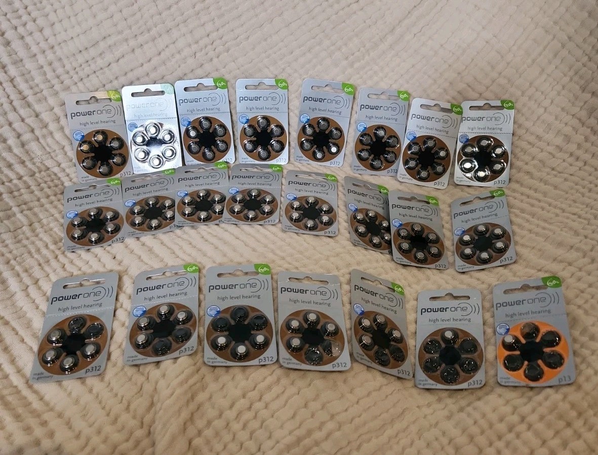 Power One Size P312/PR41 Hearing Aid Batteries Bundle 16 Full Packs 117 Total