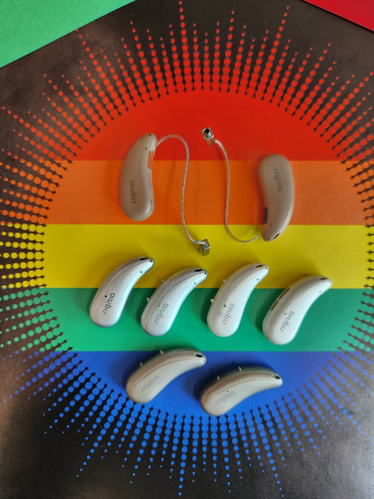 PAIR of Signia Pure Charge & Go 7X RIC Hearing Aids with WARRANTY!
