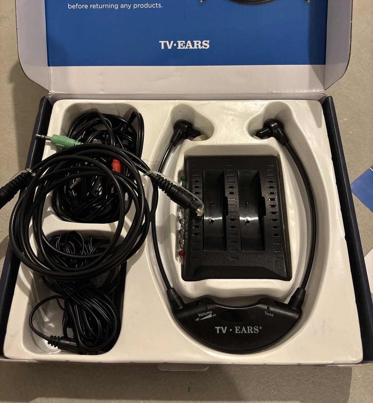 TV Ears 5.0 Digital Wireless Headset System For Seniors 11741 | READ