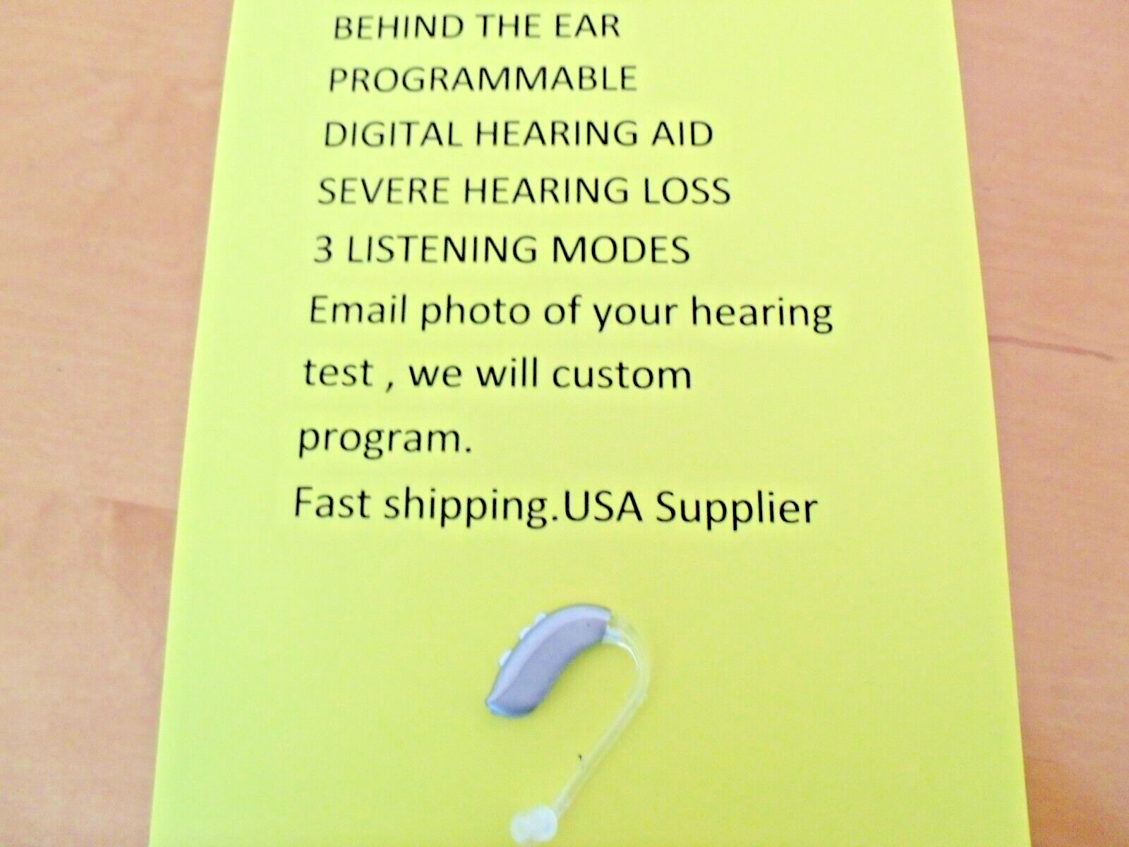 PROGRAMMABLE BEHIND THE EAR DIGITAL HEARING AID PROFOUND hearing loss