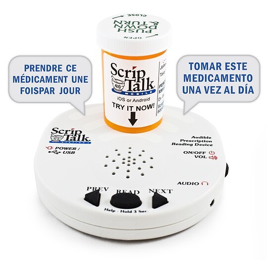 Scrip Talk Station 2 by En-Vision America Audible Prescription Reading Device