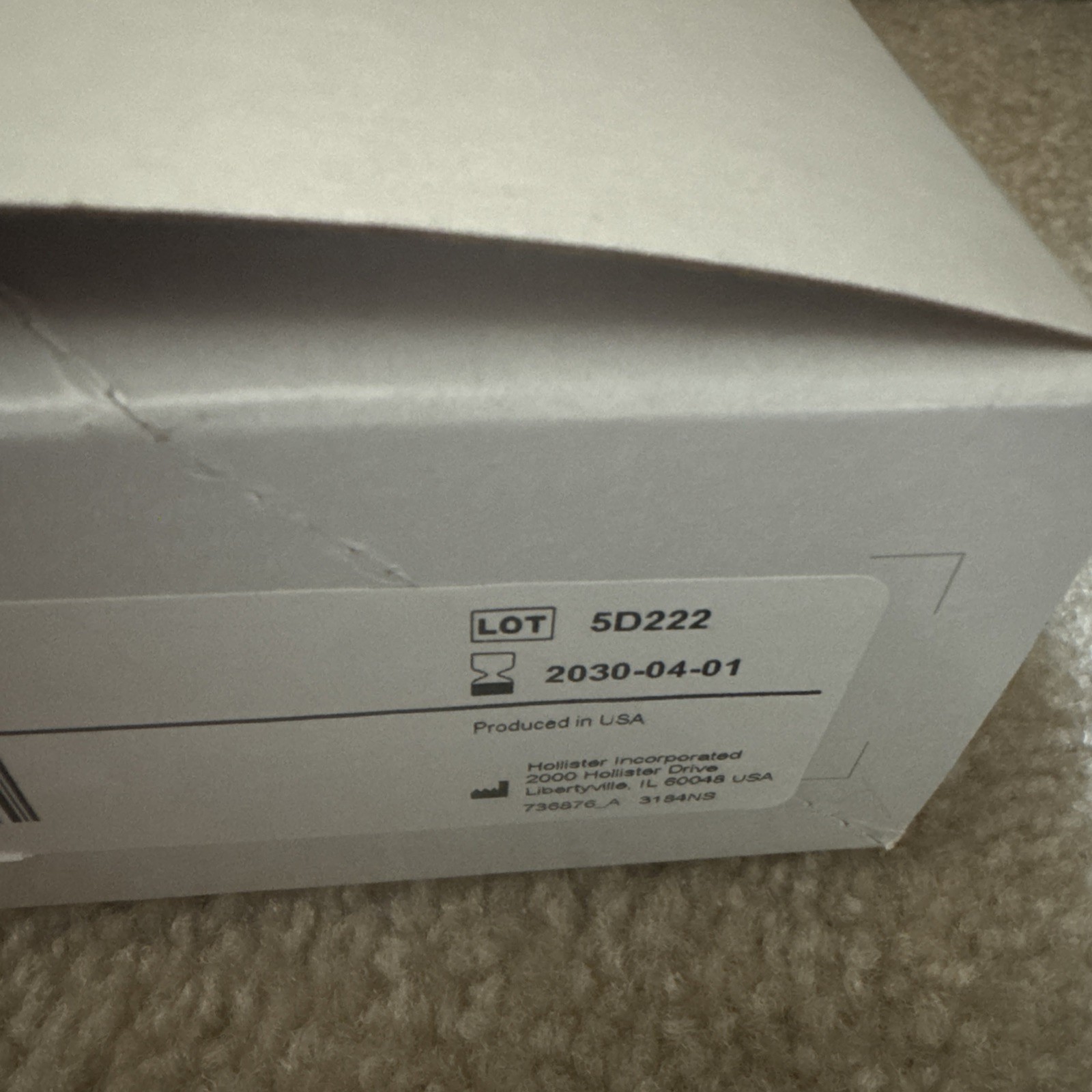 HOLLISTER OSTOMY STOMA CAPS #3184 NEW IN BOX OF #30 OSTOMY CARE SUPPLIES 2030