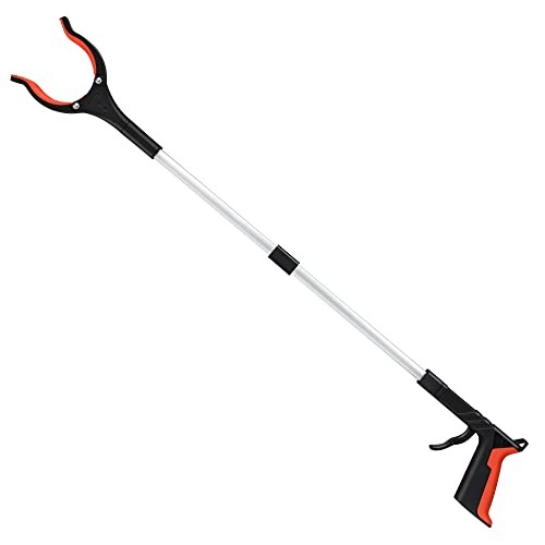 Grabber Reacher Tool, 32″ Grabbers for Elderly, Lightweight Extra Long Orange1
