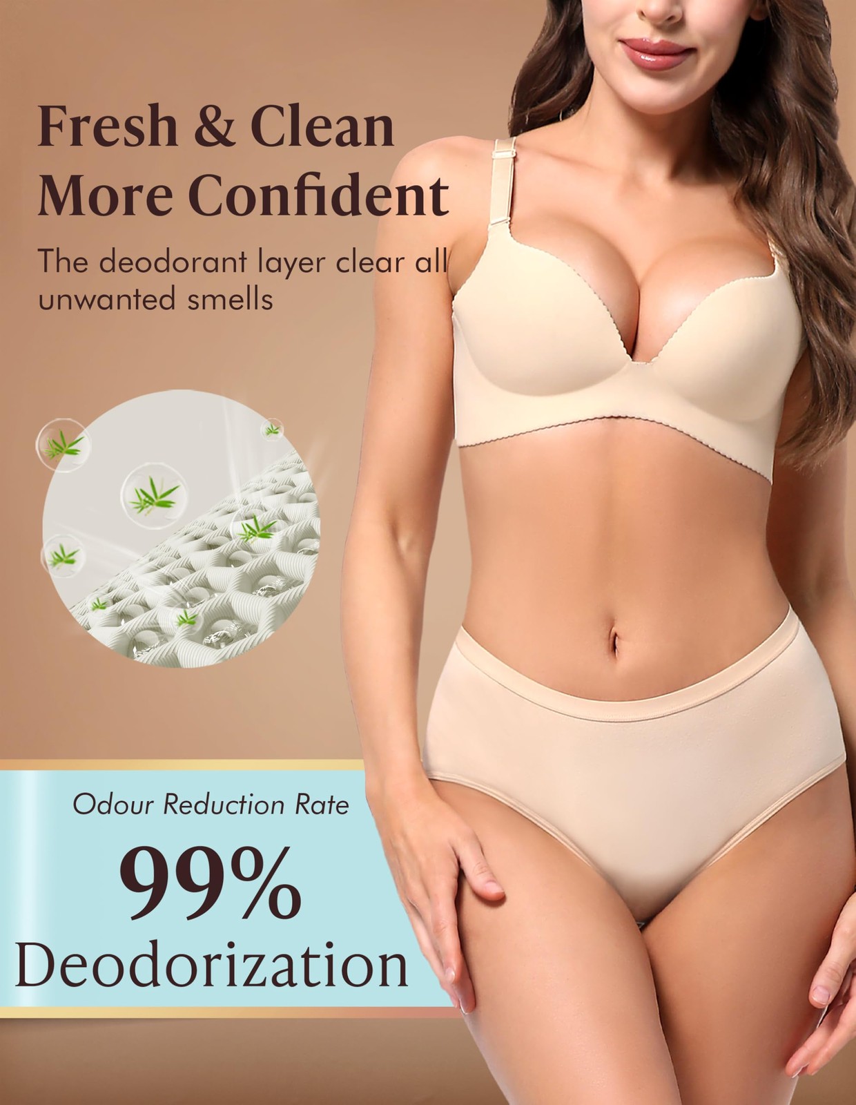 5 Pack Medium AIRCUTE Washable Adult Urine Incontinence Underwear Women Leak