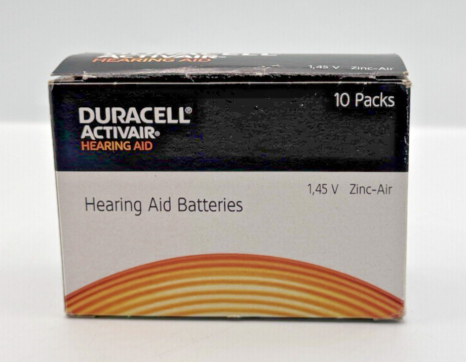 Duracell Activair Hearing Aid Batteries Zinc sz. 13 NEW Exp 01/27 8 Packs of 4