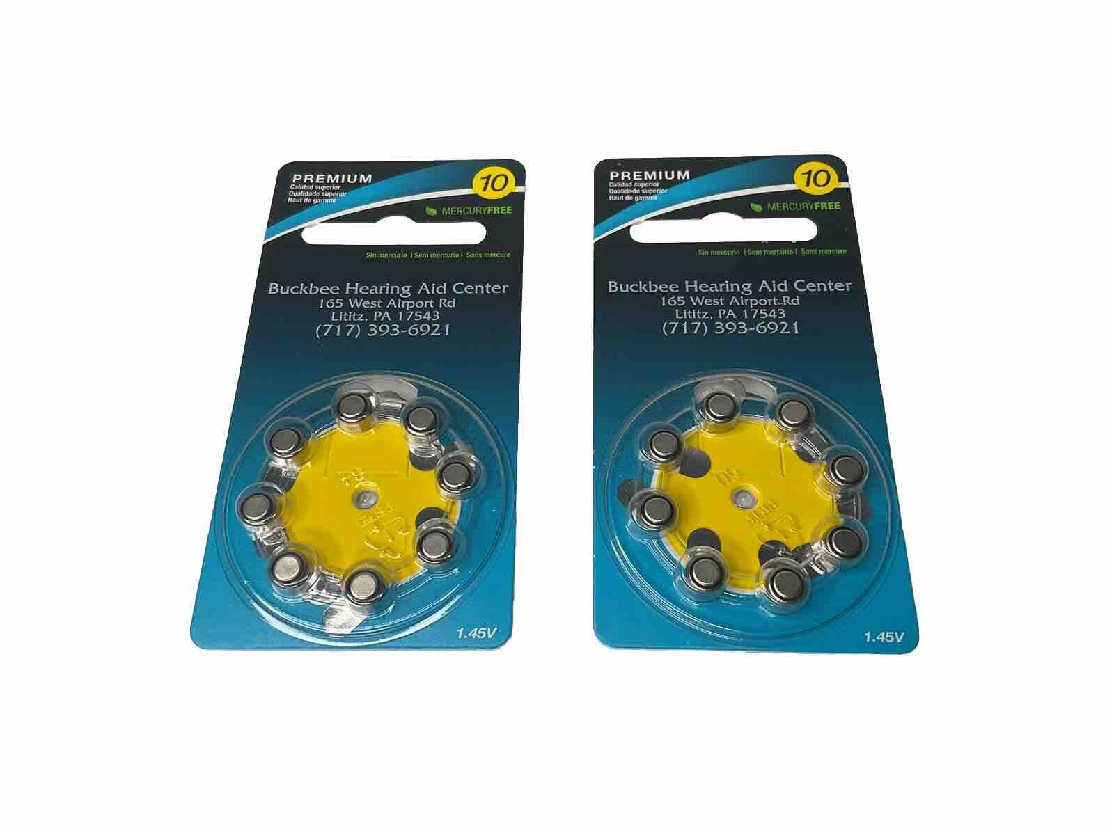 Miracle Ear Premium Zinc Air Hearing Aid Batteries 10, 10A, R10ZA, 10AE 16 Count