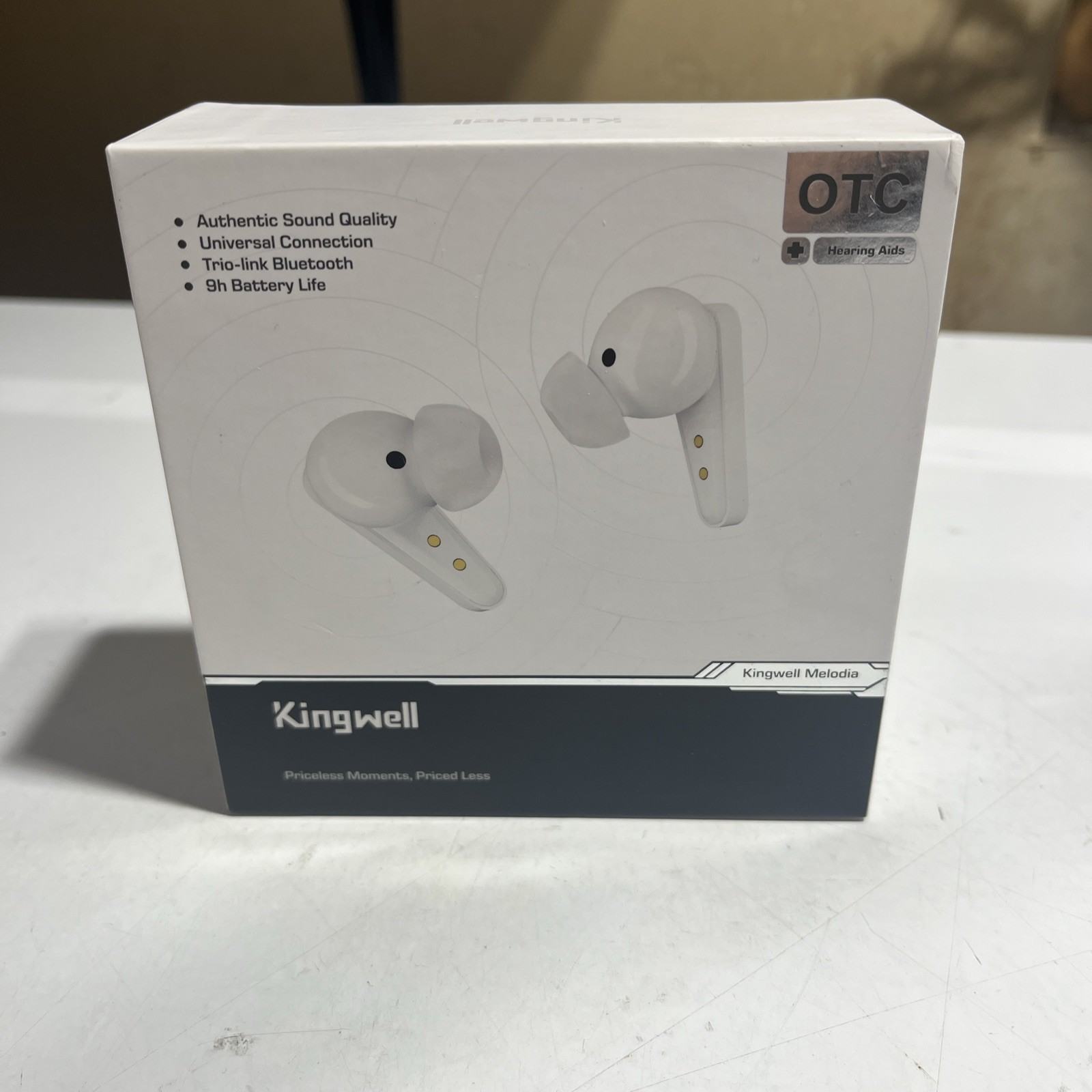 Kingwell OTC Bluetooth Hearing Aids Smart App 32 DSP Noise Cancellation Open Box