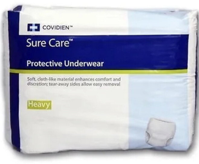 Surecare Protective Underwear LARGE, Heavy Absorbency Sure Care -Pack of 18