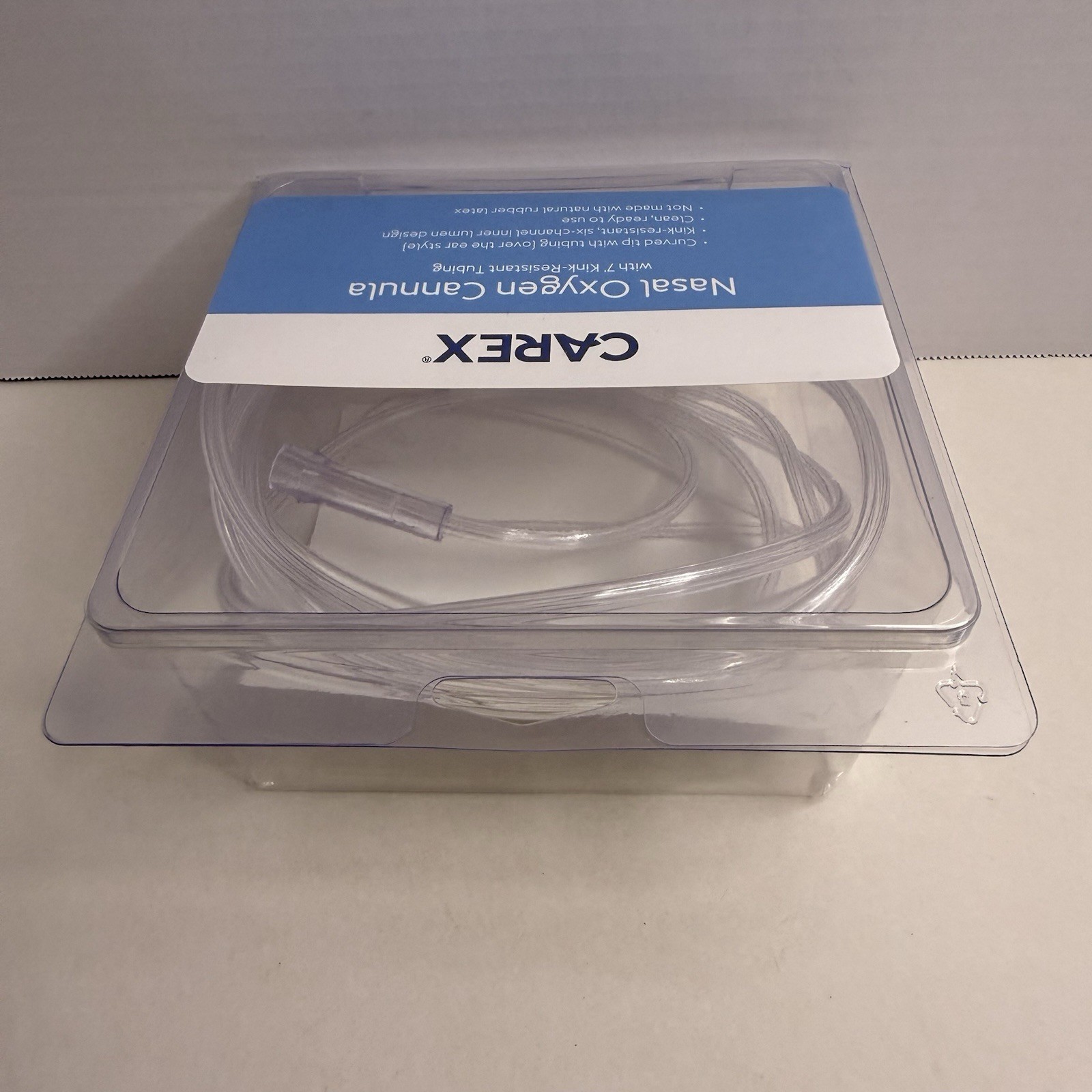 Carex Nasal Oxygen Cannula 7ft Kink Resistant Tubing Latex Free NEW