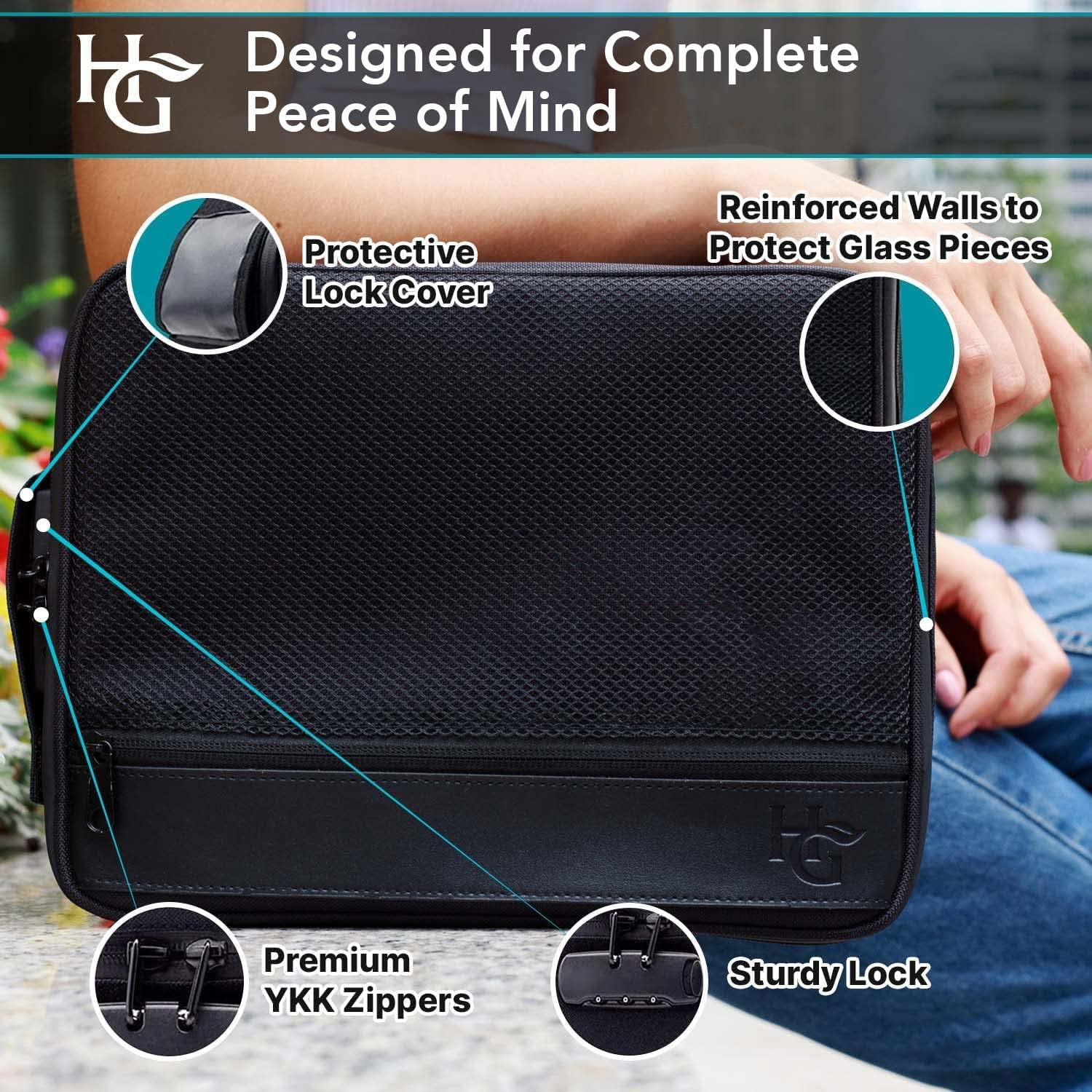 Large Smell Proof Bag & Case with Combination Lock (Holds up to 3 Ounces) – Incl