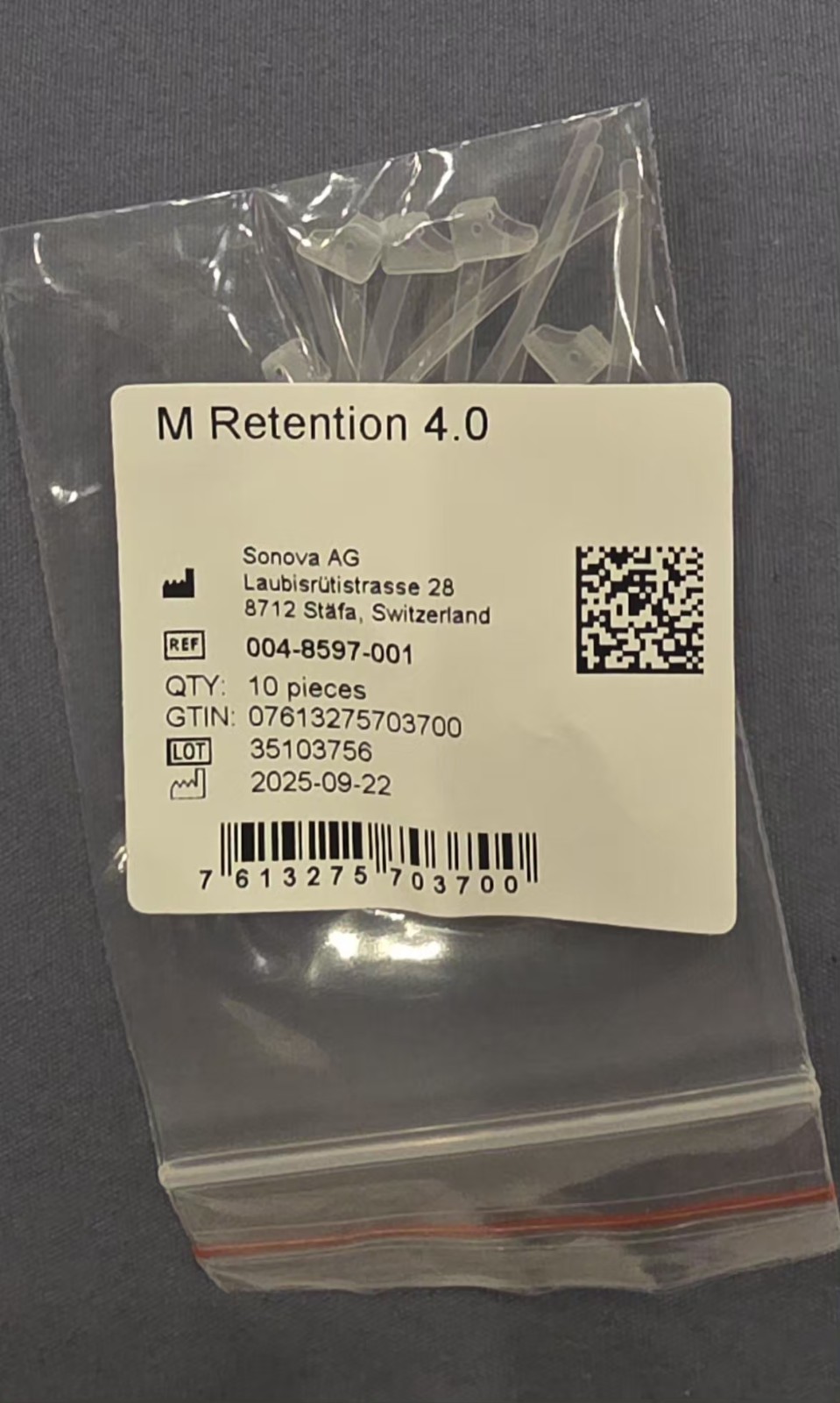10 New Phonak Sonova AG (M Retention 4.0) Receiver Sport Lock Grip 10/pak USA