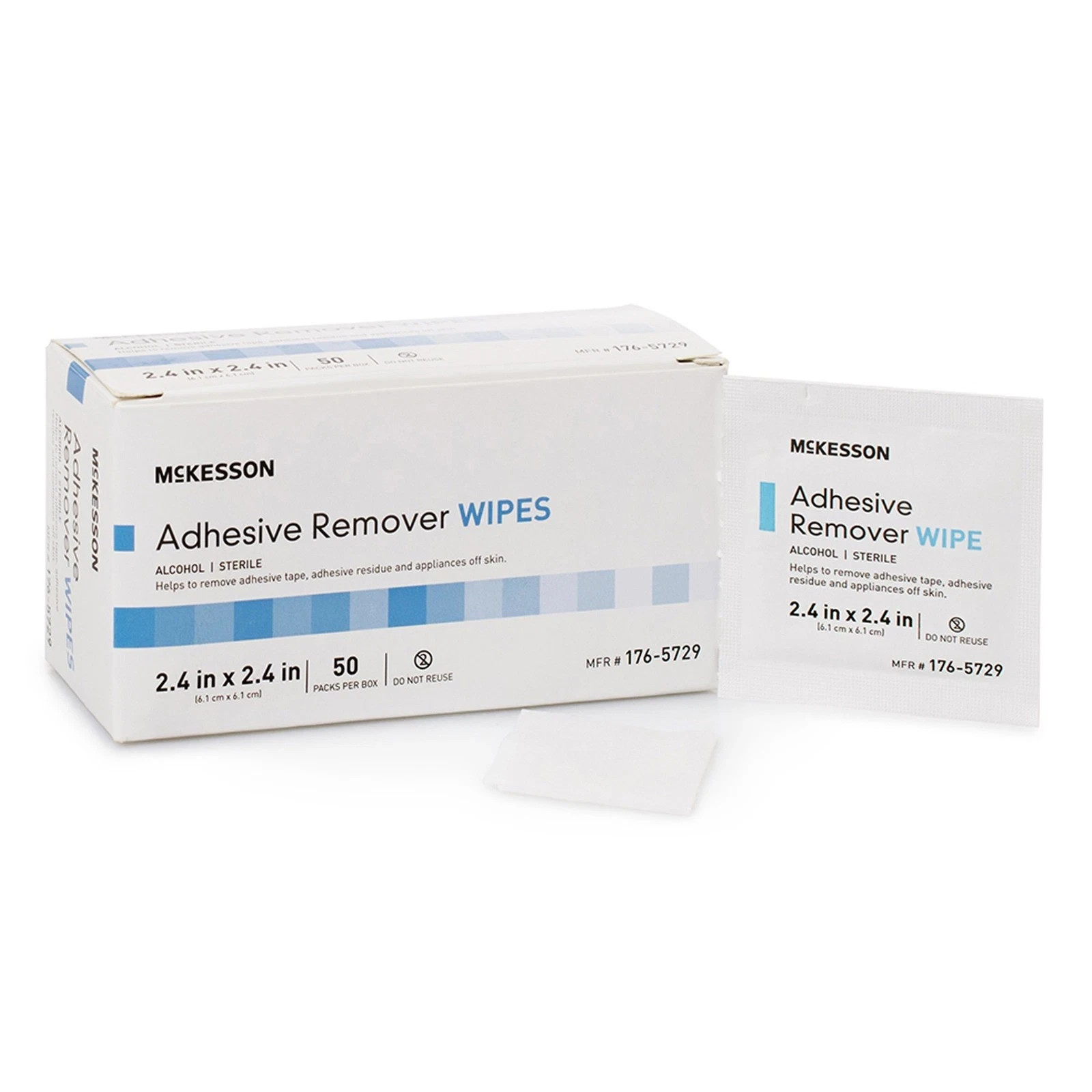 Adhesive Remover McKesson Wipe 50 per Pack Case Of 50 By McKesson
