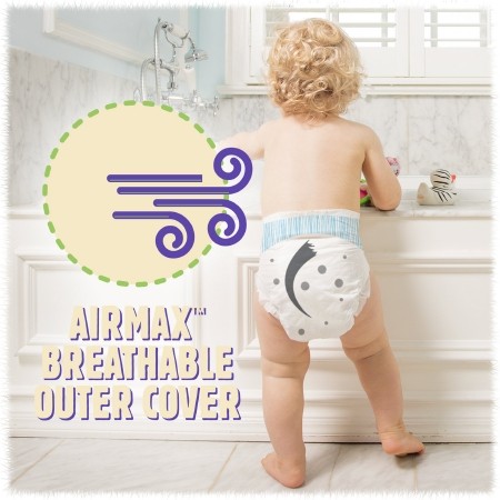 Unisex Baby Diaper Cuties® Size 1 Disposable Heavy Absorbency