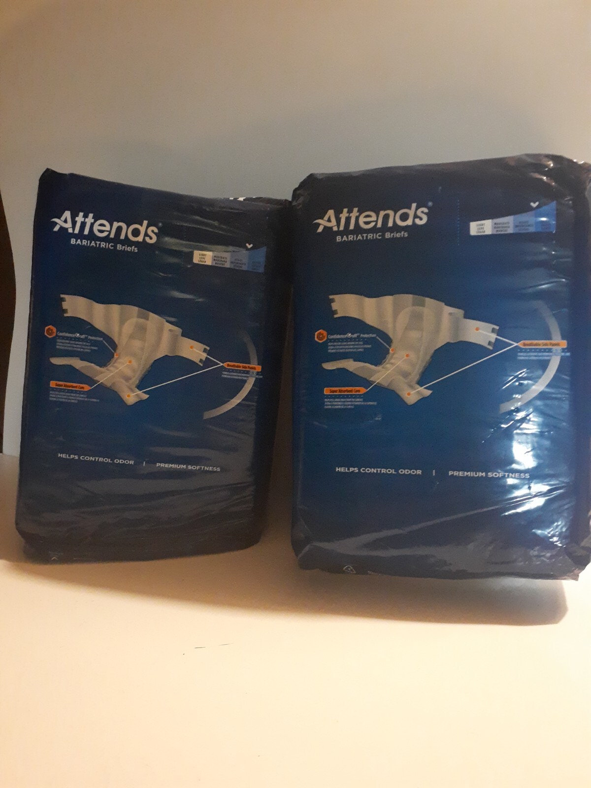 Attends Bariatric Briefs XXX-Large 70″-100″ Two 8 Pcks New DD60 Super Absorbent