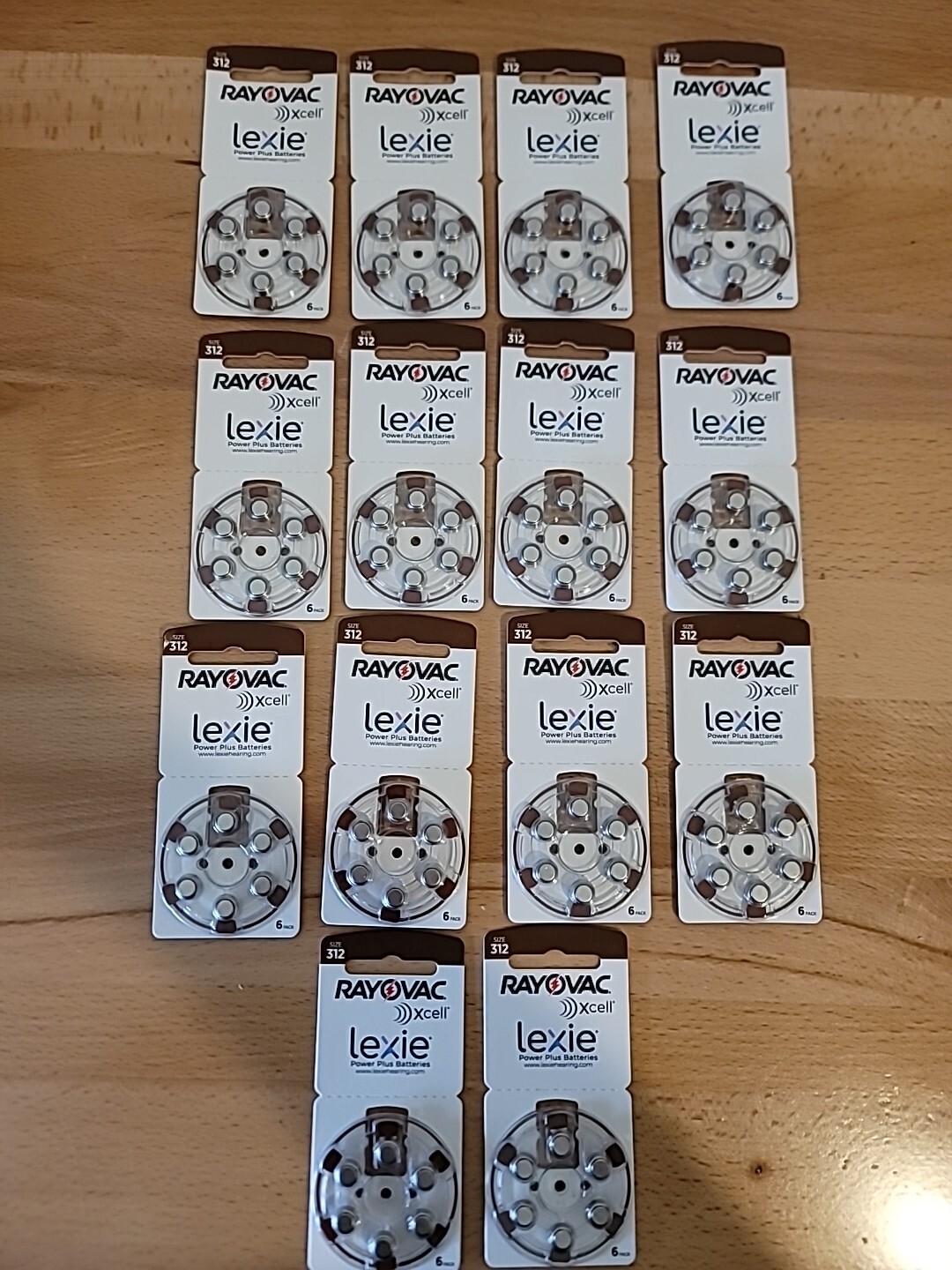 180 RAYOVAC Xcell 312 Hearig Aid Batteries Expiration 2027