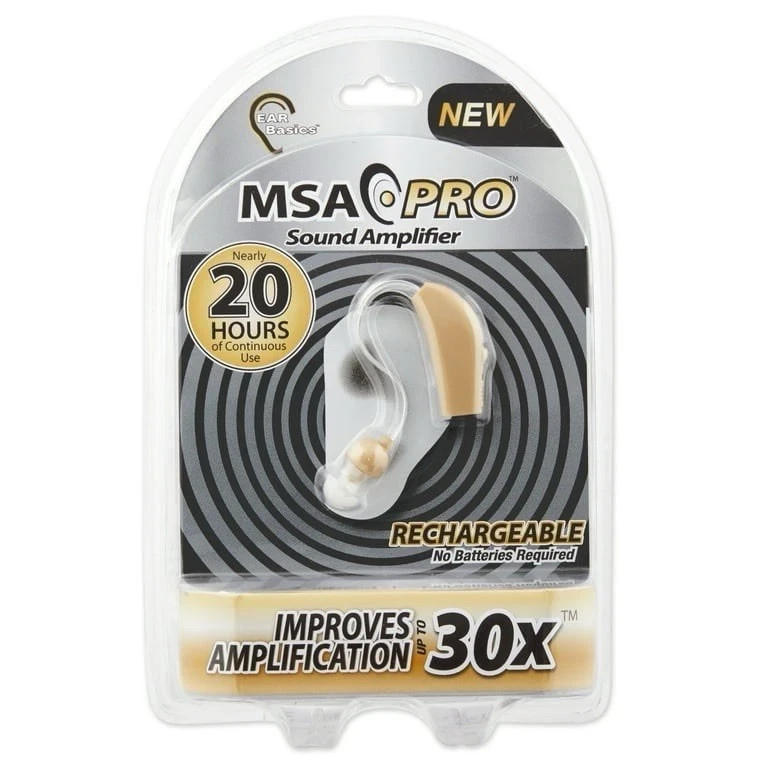 MSA Pro Sound Amplifier 20 Hrs & (30x) Hearing Assist & Charger