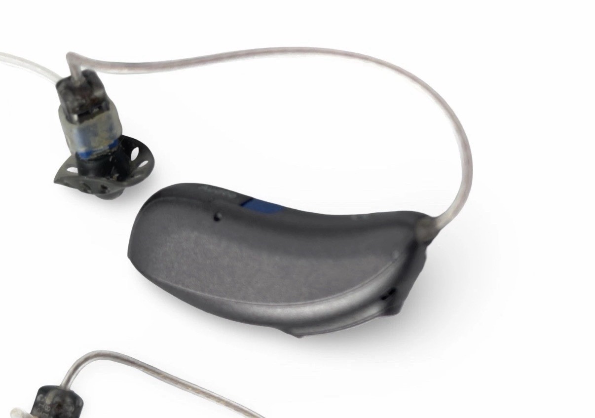 PAIR_ AUDEO MARVEL M90-312T HEARING AIDS, MILD TO SEVERE HEARING LOSSES.