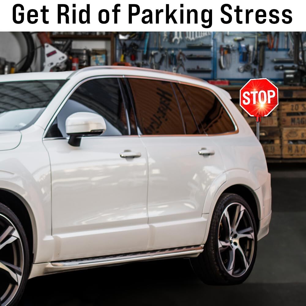 Led Stop Sign Parking Assistant For Garage With Flashing Signal