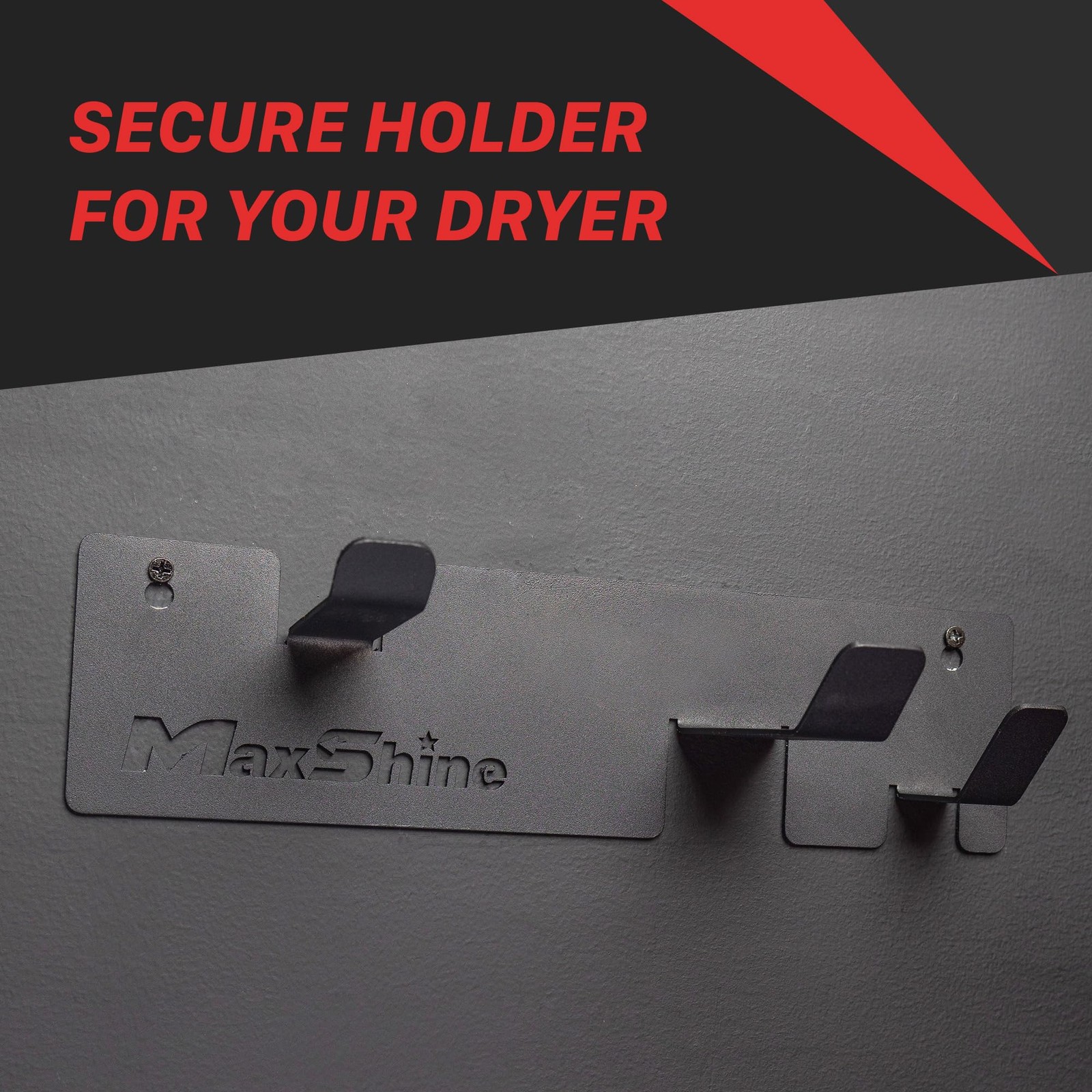 Maxshine Mini Handheld Dryer Holder – Wall-Mounted Holder For Securing Your Car
