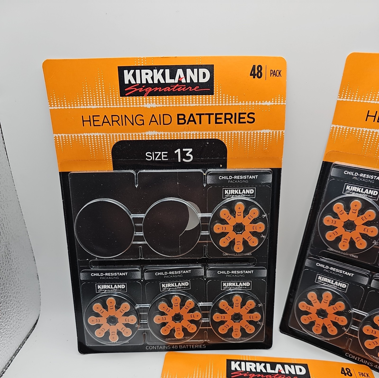 Kirkland Signature Hearing Aid Batteries Size 13, 1.45 Volt, 128 Batteries
