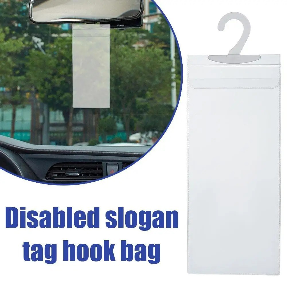 Handicap Placard Holder for Auto – Disabled Parking Permit Protector – Hang Tag