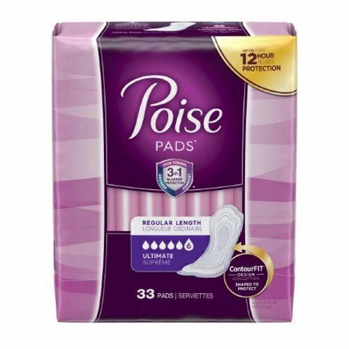 Bladder Control Pad Poise 3-1/2 X 16 Inch Pack Of 33 By Poise