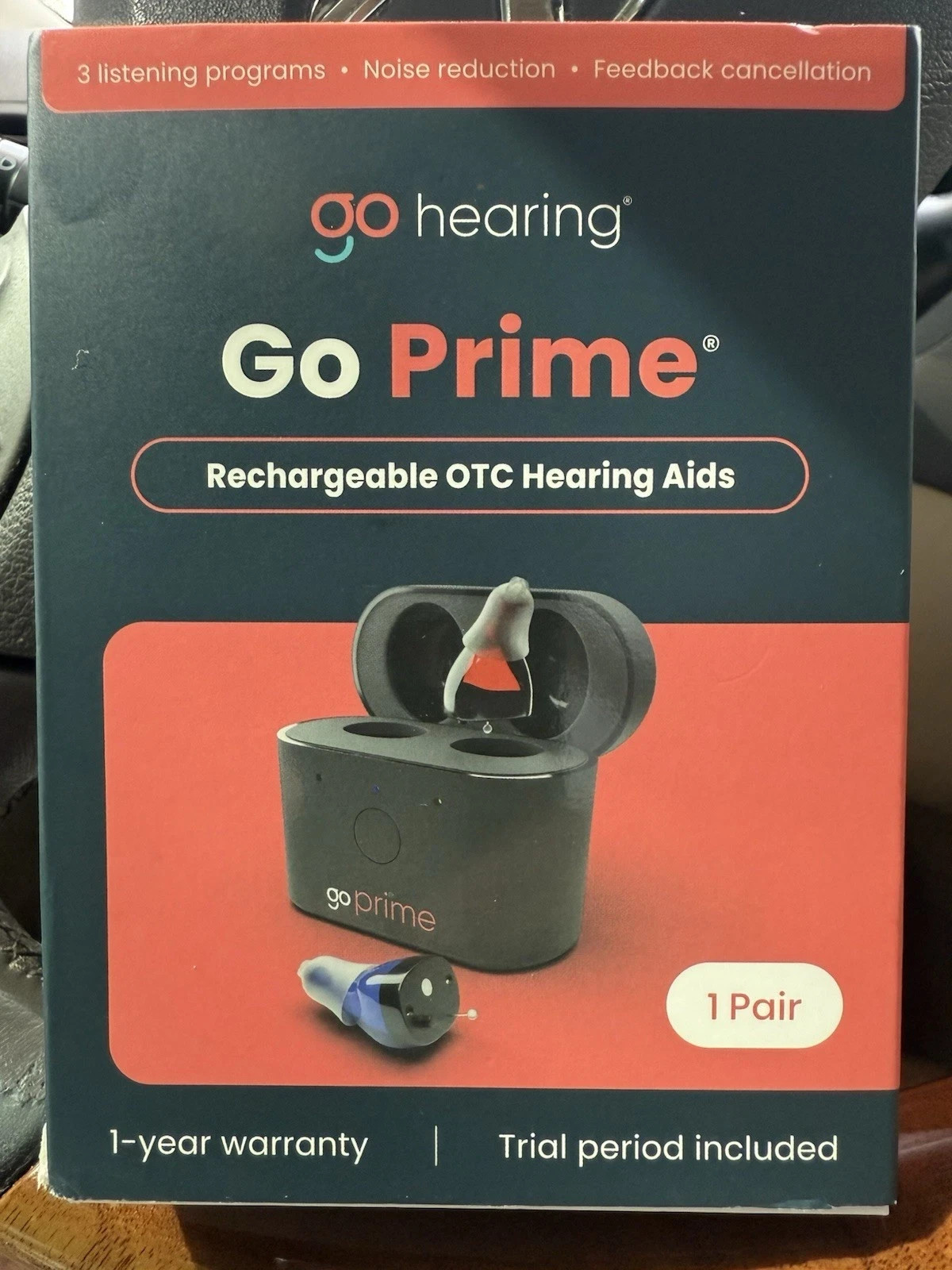 Go Hearing Go Prime Rechargeable OTC Hearing Aids BRAND NEW SEALED