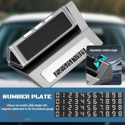 Tire Pressure Monitoring System with Solar Charge – TPMS Real-Time Pressure &