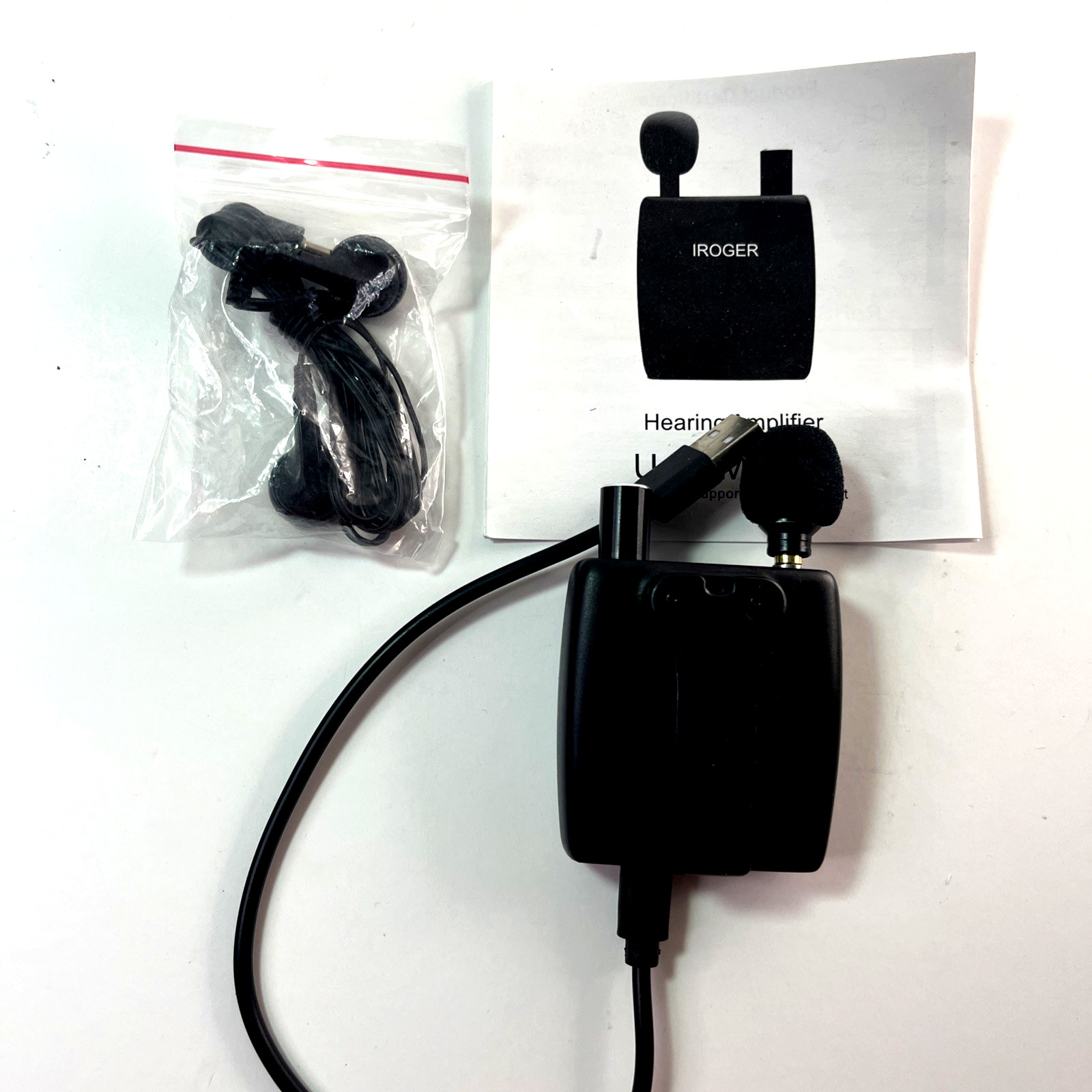 IROGER Rechargeable Hearing Amplifier Device Seniors w/Directional Mic Tested