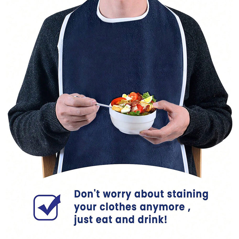 Adult Bibs, Adult The Eldly Bib Adult Washable Dining Bibs For Elderly AE