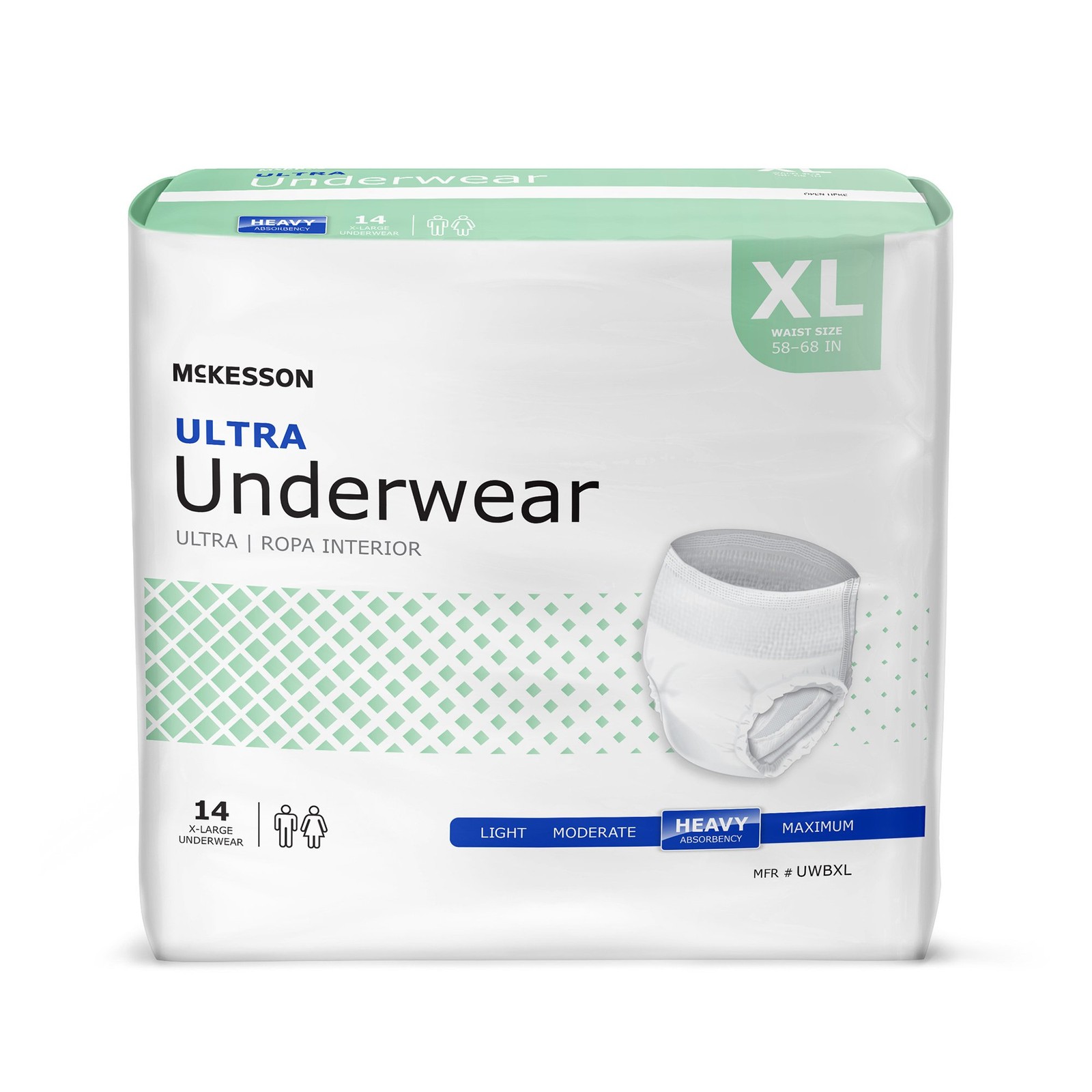 New McKesson Ultra Pull On Absorbent Underwear XL Heavy Absorbency 112 Ct