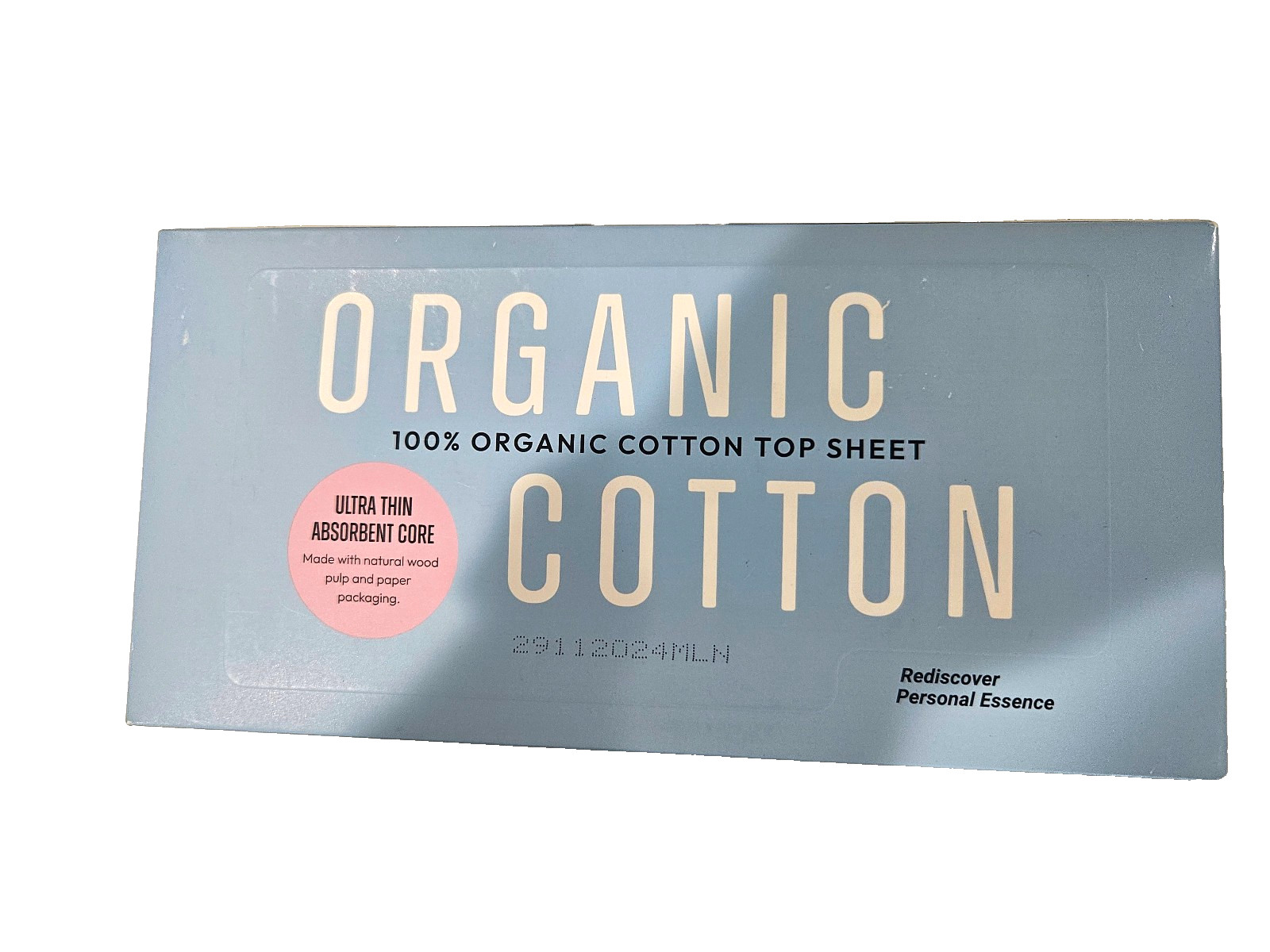 Ultra Thin Pads for Women With 100% Organic Cotton Size 3 Regular W/ Wings 36ct