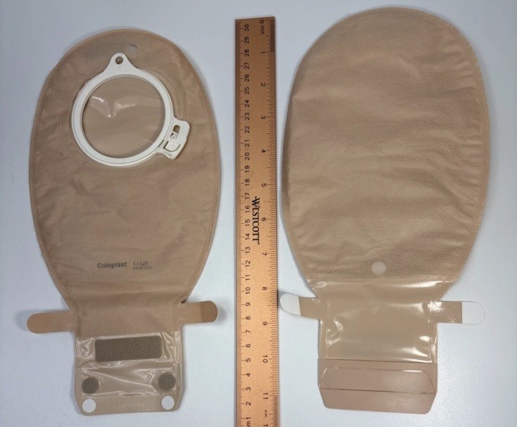 2 Coloplast 11126 SenSura WIDE Pouches Exp 2027 Ostomy Bag 2-pc New! Free Ship