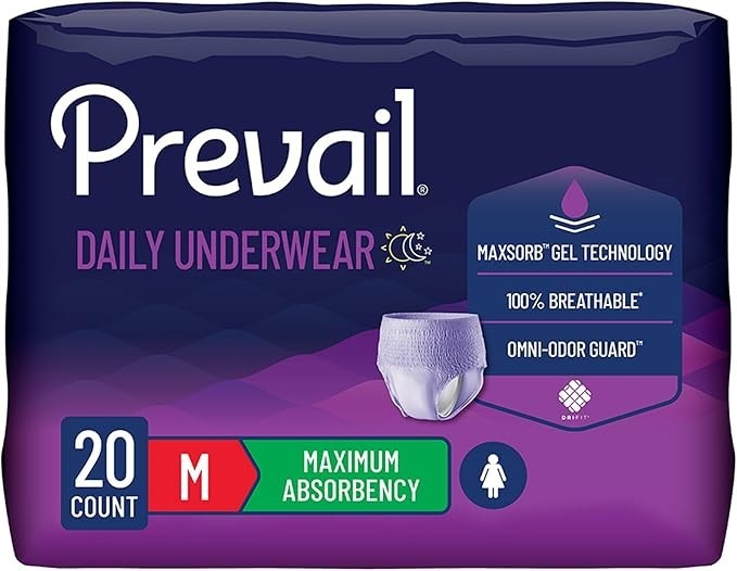 Lots Sell Bulk PREVAIL PULLUPS Disposable Underwear Purple Medium 5pk