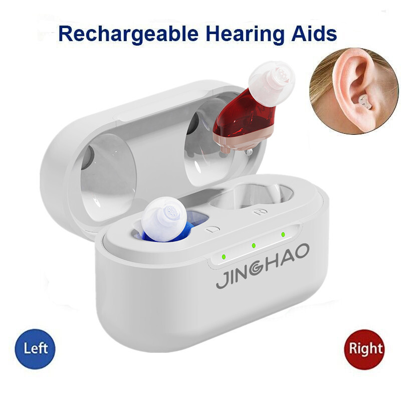 1 Pair Mini Hearing Aids Digital Invisible In Ear Sound Voice Amplifier Enhancer