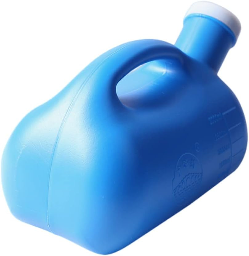 3000ML Large Male Urinal, Portable Mens Potty Pee Bottle Collector Toilet (Blue