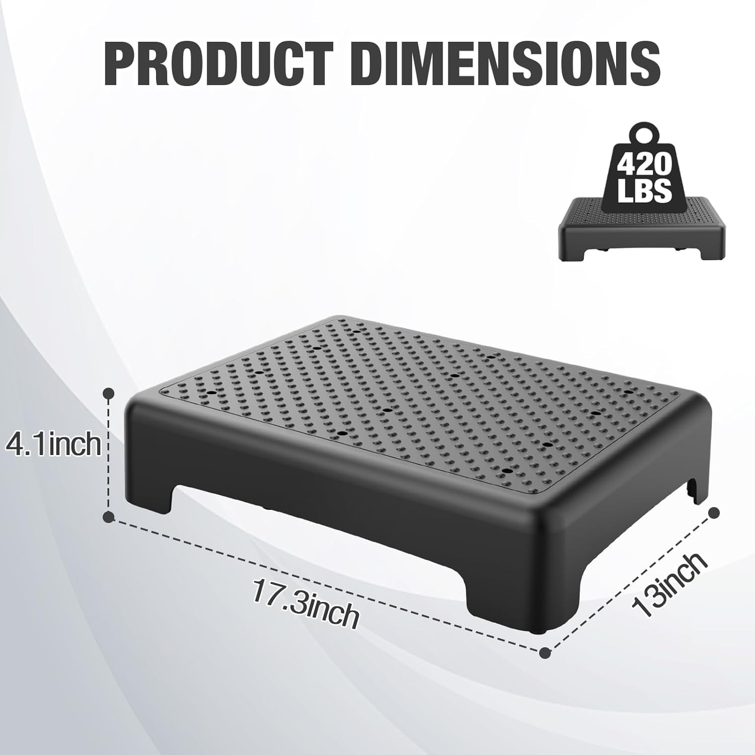 Mobility Step Stool for Adults & Seniors – Non-Slip Platform Indoor and Outdo…