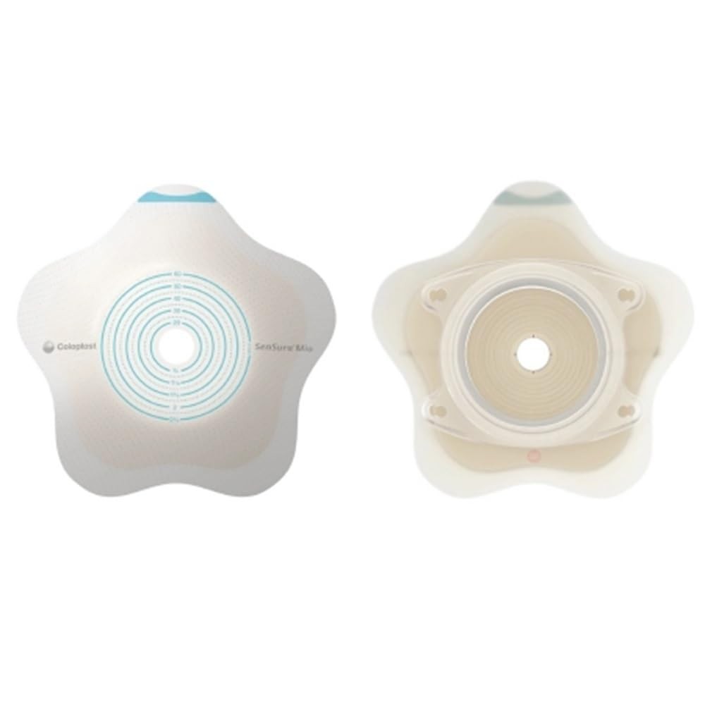 SenSura Mio Convex Flip Trim to Fit Ostomy Barrier 5 Count (Pack of 1)
