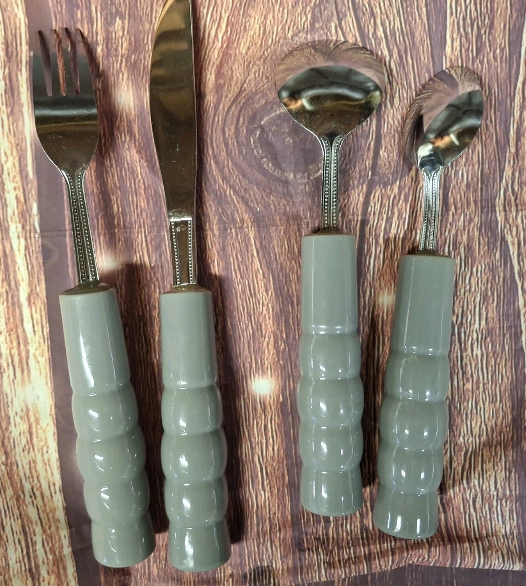 4 Pc. Set Of Weighted Adaptive Silverware Utensils for Hand Tremors Parkinson’s