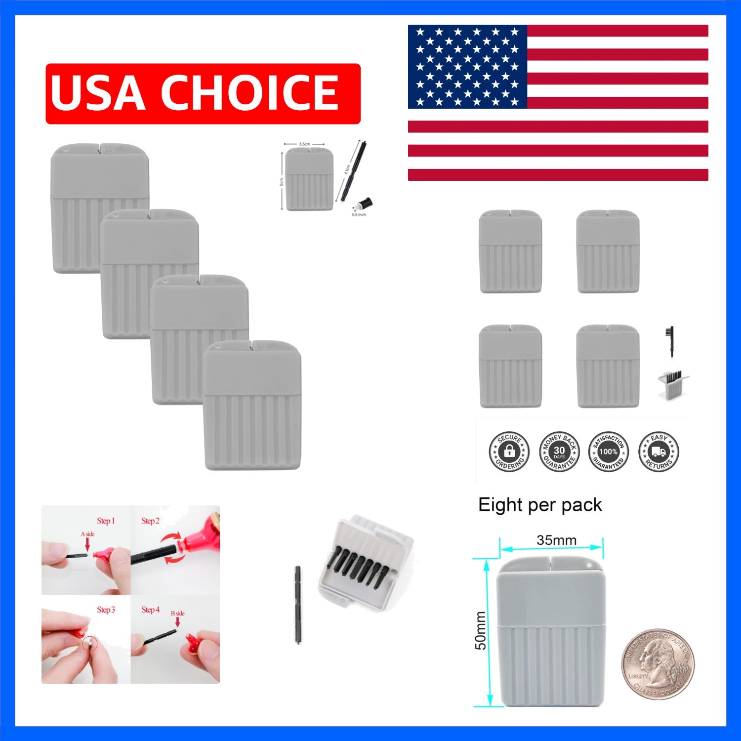 Phonak Hearing Aid Accessories, Resound Wax Traps Hear Clear Cleaning kit Acc…