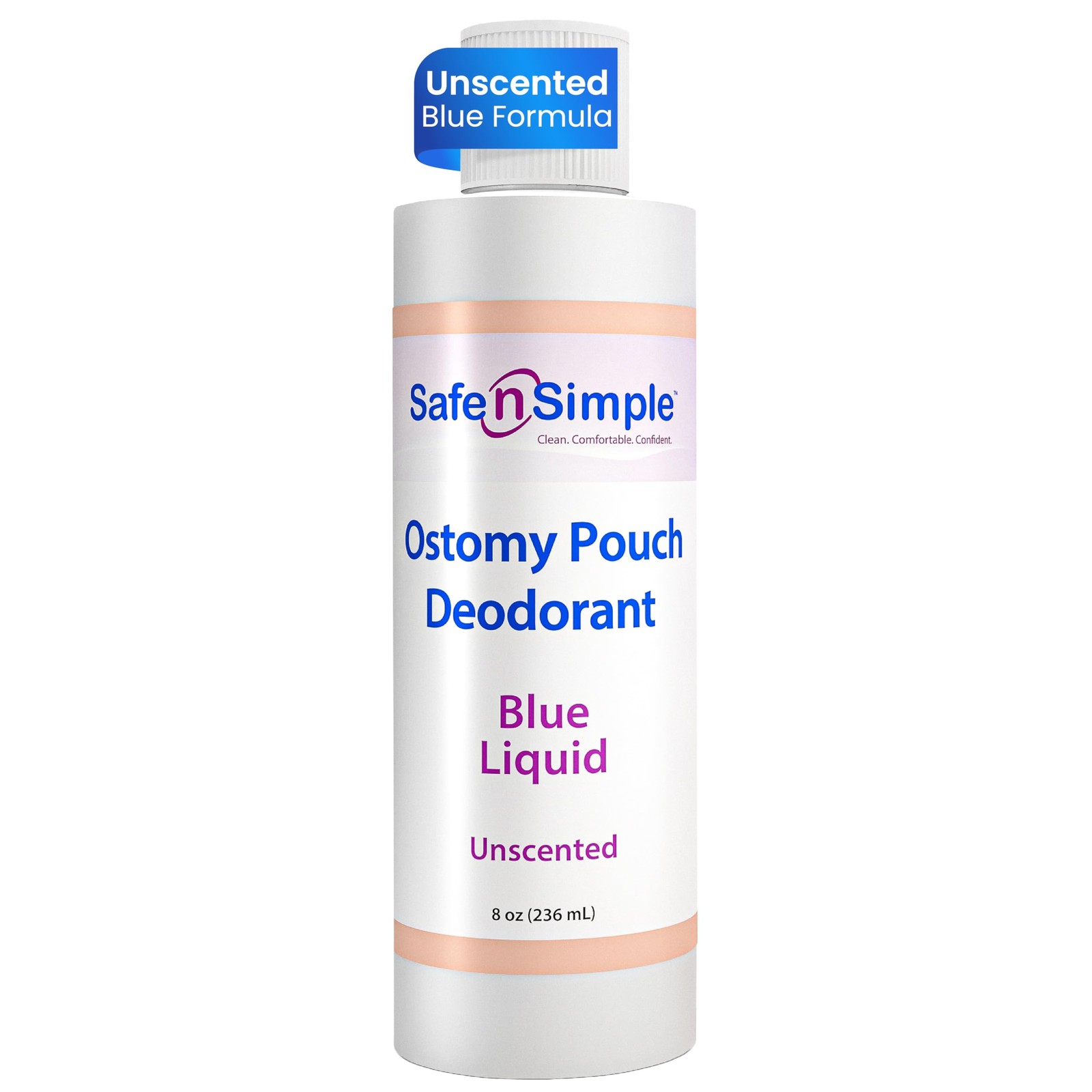 Ostomy Deodorant Classic Blue Odor Eliminator Pouch Colostomy Bag 8 Fl Oz