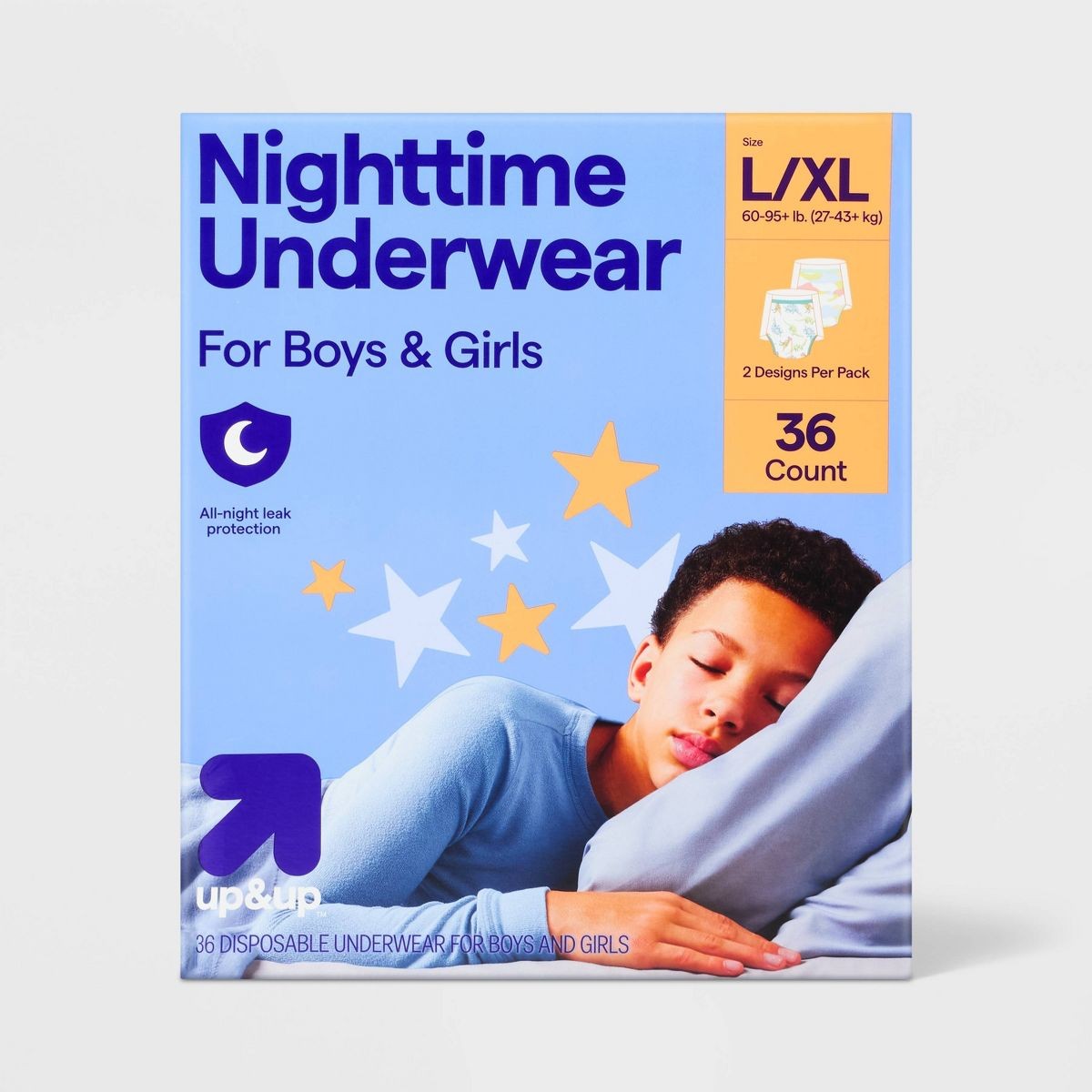 Unisex Nighttime Disposable Underwear – L/XL – 36ct