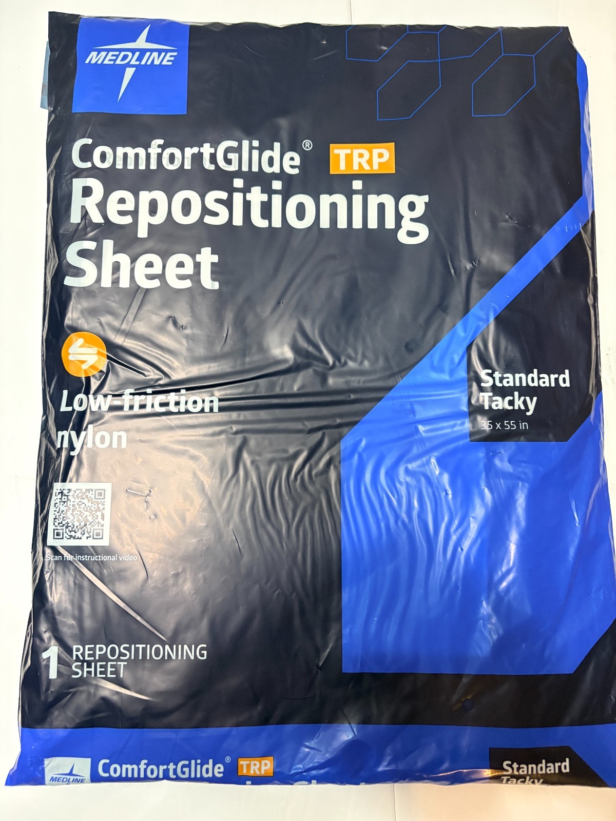 Medline ComfortGlide Repositioning Sheet MSC50013 L-F Nylon Standard Tacky 35X55