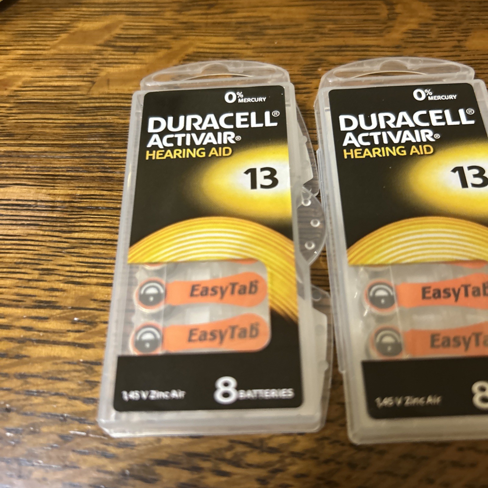 New Duracell Activair Hearing Aid Batteries: Size 13 (24 Batteries)-Exp 04-28