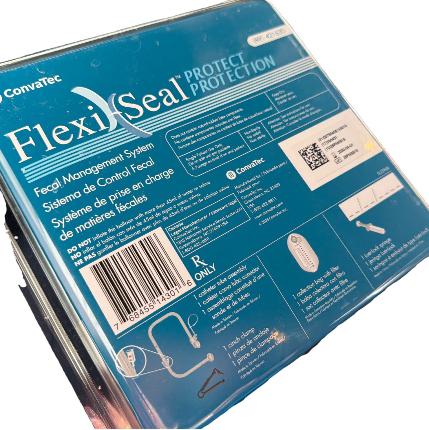 Flexi-Seal Ref 421630 Convatec Stool Management System Brand New Exp 4-1-2030