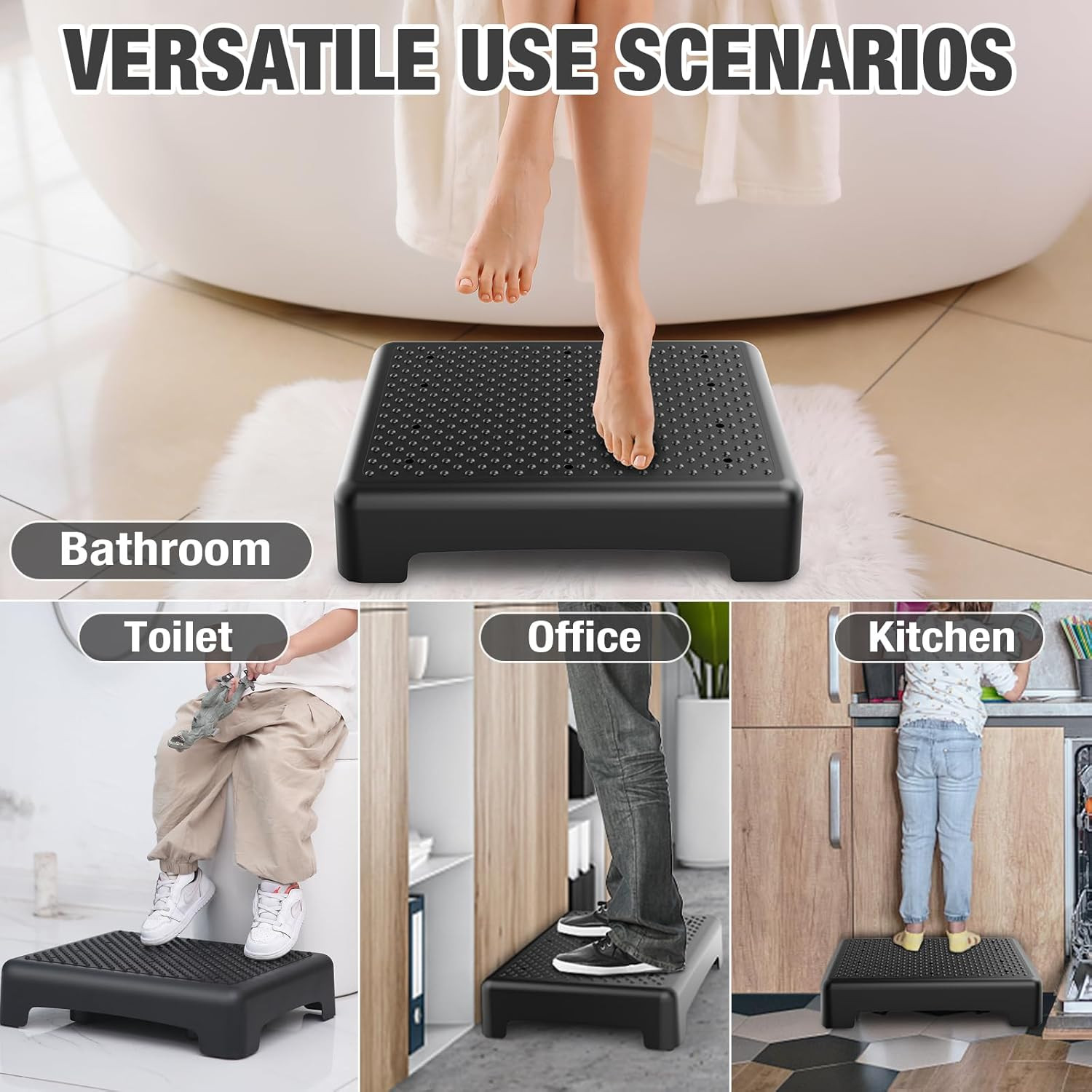 Mobility Step Stool for Adults & Seniors – Non-Slip Platform Indoor and Outdo…