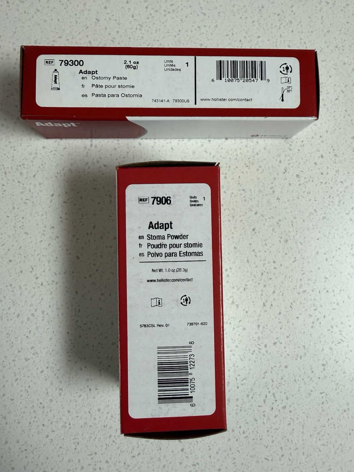 Hollister Adapt 7906 Ostomy Stoma Powder And 79300 Paste Lot