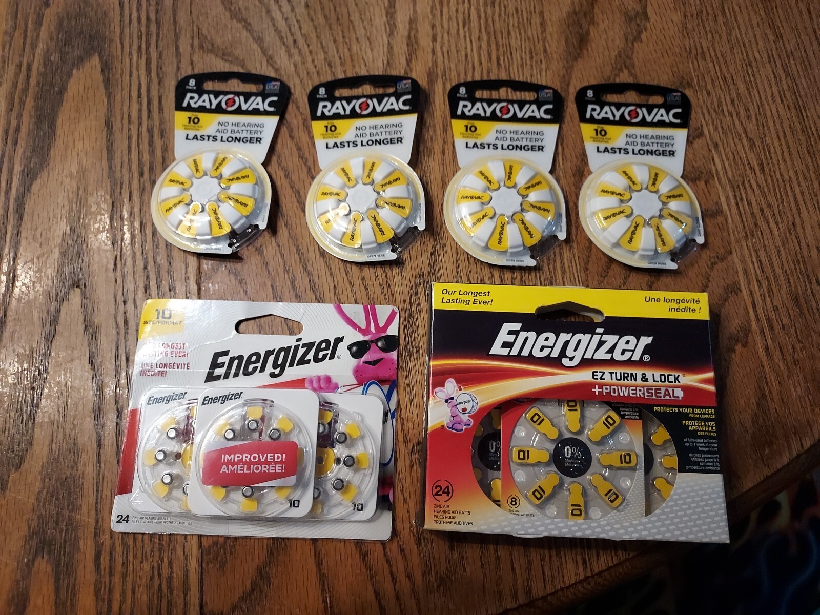 New Energizer Hearing Aid Batteries – Size 10 Zinc-Air – New Rayovac