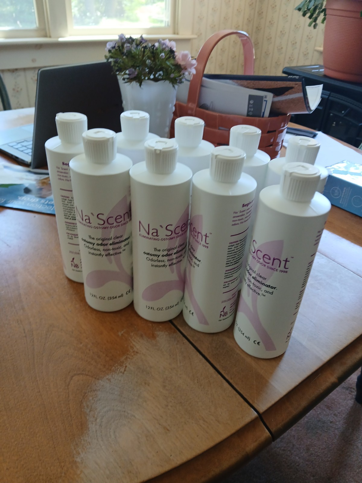 NINE 12 Ounce Bottles Na/Scent Ostomy Odor Elimainator – EXP 2028